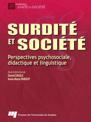 cover image of Surdité et société